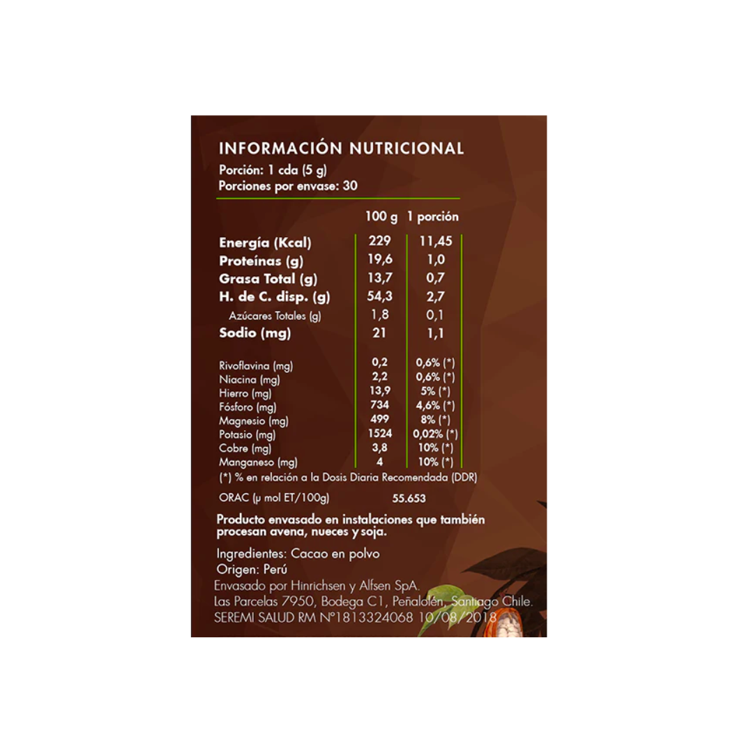 Cacao en polvo Orgánico Brota 150gr