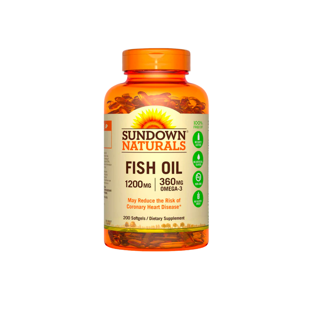 Fish Oil 1200mg Sundown 200 Softgel