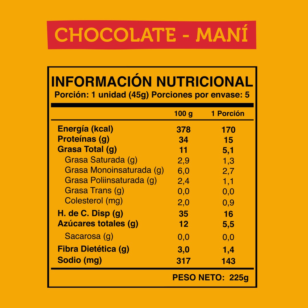 Barra de Proteína Wild Protein Chocolate Maní